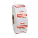 Ncco Removable Trilingual Wednesday Label Roll, 3 count