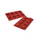 Silikomart SiliconFlex Alimentary Silicone 8 Cavities Star Mold, 2.76 x 0.98 inch Height Cavity