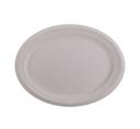 KITCH 24/7 White Compostable Oval Molded Fiber Paper Plate, 12.5 inch x 10 inch -- 500 per case