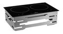 Rosseto Multi-Chef 120V 60Hz 7 inch Stainless Steel Double Induction Kit with Touch-Top Controls, 21.5 Ã— 13.5 Ã— 8 inch