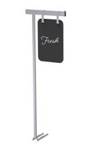 Rosseto Modulite Chalkboard Sign with 4.5 feet Stainless Steel Display Arm, 10.1 Ã— 2.4 Ã— 56.7 inch