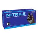 Safeko Medium Black 4 Mil Powder Free Nitrile Examination Gloves, 100 count -- 10 per case