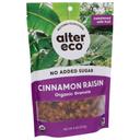 Alter Eco Organic No Added Sugar Cinnamon Raisin Granola, 8 Ounce -- 6 per case