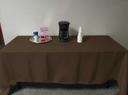 Intedge Brown Poly/Cotton Tablecloth, 54 x 120 inch