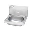 Krowne Less Faucet Hand Sink with Single Faucet Hole, 16 x 15 x 14 inch