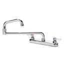 Krowne Silver Series 8 inch Center Deck Mount Faucet with 18 inch Jointed Spout