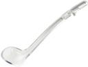Winco Curv Clear Polycarbonate 8 1/2 inch One Piece Dual Spout Ladle, 3/4 Ounce Capacity -- 144 per case