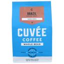 Cuvee Coffee Brazil Whole Bean Medium Roast Coffee, 12 Ounce -- 6 per case