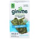 Gimme Grab and Go Organic Sea Salt Roasted Seaweed Snacks, 0.7 Ounce -- 6 per case
