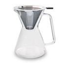 London Sip Glass Coffee Carafe with Reusable Filter, 600 Milliliter