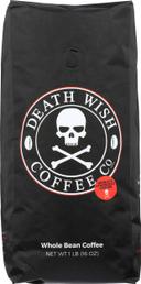 Death Wish Coffee Whole Bean Coffee, 1 Pound Bag -- 6 per case