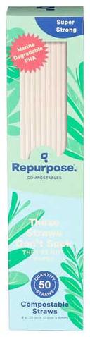Repurpose Flexible Compostable Straw - 50 count per pack -- 20 packs per case