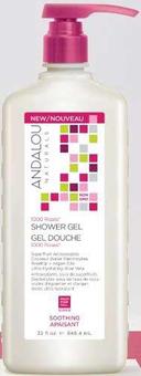 Andalou Naturals Sensitive 1000 Roses Soothing Shower Gel, 32 Fluid Ounce