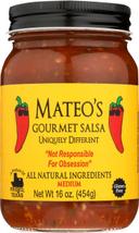 Mateo's Gourmet Medium Salsa, 16 Ounce -- 6 per case