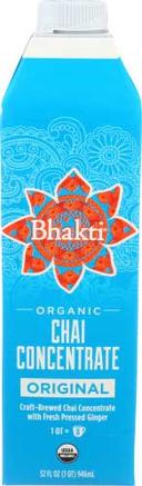 Bhakti Original Chai Concentrate, 32 Fluid Ounce -- 6 per case