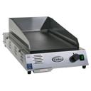 Cadco Medium-Duty 120 Volt Stainless Countertop Space Saver Griddle, 16 x 9 1/4 x 26 3/4 inch