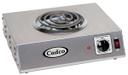 Cadco Portable Stainless Single Hot Plate with Tubular Elements, 14 x 4 1/8 x 12 1/4 inch