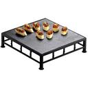 Cal-Mil Iron Slate Top Riser, 12 x 12 x 3 inch