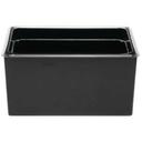 Cal-Mil Black Classic Melamine Ice Housing with Clear Pan, 10 x 12 x 7 inch