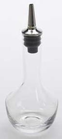 American Metalcraft Stainless Steel Silicone Dasher Glass Bitters Bottle, 2 Ounce