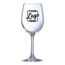 Arcoroc Grand Vin Krysta Wine Glass with 3 COLOR Custom Logo, 16.5 Ounce Capacity -- 144 per case
