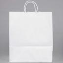 Duro White Virgin Paper Super Royal Shopping Bag, 14 x 10 x 15.75 - 200 per bundle