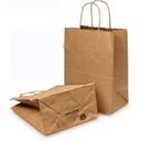 Duro Brown 60 Pound Recycled Virgin Paper C-Mod Bag, 8 x 4.5 x 10.25 inch -- 250 per case