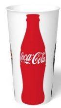 Graphic Packaging Double Poly-Coated Coke Paper Cold Cup, 22 Ounce Capacity -- 1000 per case.