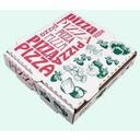 Southern Champion Tray White / Red / Green Stock Print Paper Pizza Box, 8 x 8 x 1.75 inch -- 50 per case