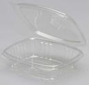 Genpak Secure Seal Clear APET Plastic Rectangular Regular Hinged Lid Deli Container, 8 Ounce -- 200 per case