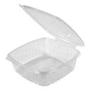 Genpak Secure Seal Clear Polyethylene Terephthalate Rectangular Deli Container with Lid, 48 Ounce -- 200 per case