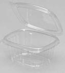 Genpak Secure Seal Clear Polyethylene Terephthalate Rectangular Deli Container, 6 Ounce -- 400 per case