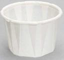 Genpak White Paper Portion Cup, 0.75 Ounce -- 5000 per case