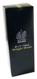 Poly King Paper Wrapped Black Giant Straight Straw, 10.25 inch -- 3000 per case.