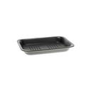 Prime Source Black Polystyrene Foam Meat Tray, 8.25 x 5.75 x 1 inch -- 500 per case