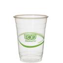 Eco-Products GreenStripe Compostable Plastic Cold Cup, 16 Ounce Capacity -- 1000 per case.