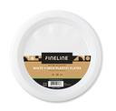 Fineline Settings ReForm White Polypropylene Round Plate, 9 inch -- 400 per case