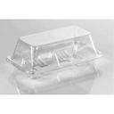 Lacerta Clear Polyethylene Terephthalate Small Hoagie Container, 6 inch -- 252 per case