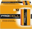 Duracell Procell D Cell Battery, 1.35 x 1.35 x 2.42 inch - 12 per pack -- 72 packs per case