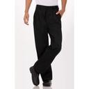 Chef Works Black Classic Fit Basic Chef Pant for Men, 30 inch