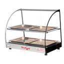 Skyfood Countertop Food Warmer Display Case with Two Shelves, 22 1/2 x 17 3/4 x 19 3/4 inch