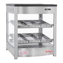 Skyfood Countertop Steam Line Food Warmer Display Case with Two Shelves, 18 7/8 x 18 x 21 7/8 inch