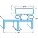 Norlake NOR037453 Left Hinged Door Gasket, 27 3/4 inch x 78 1/2 inch