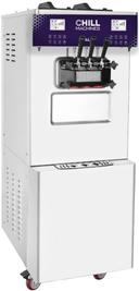 Chill Machines Floor Model Stainless Steel Acai and Ice Cream Machine, 21.8 x 29.7 x 59.8 inch