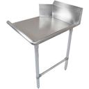 John Boos 14 Gauge Stainless Steel 300 Series Clean Straight Left Dishtable, 120 inch Length.