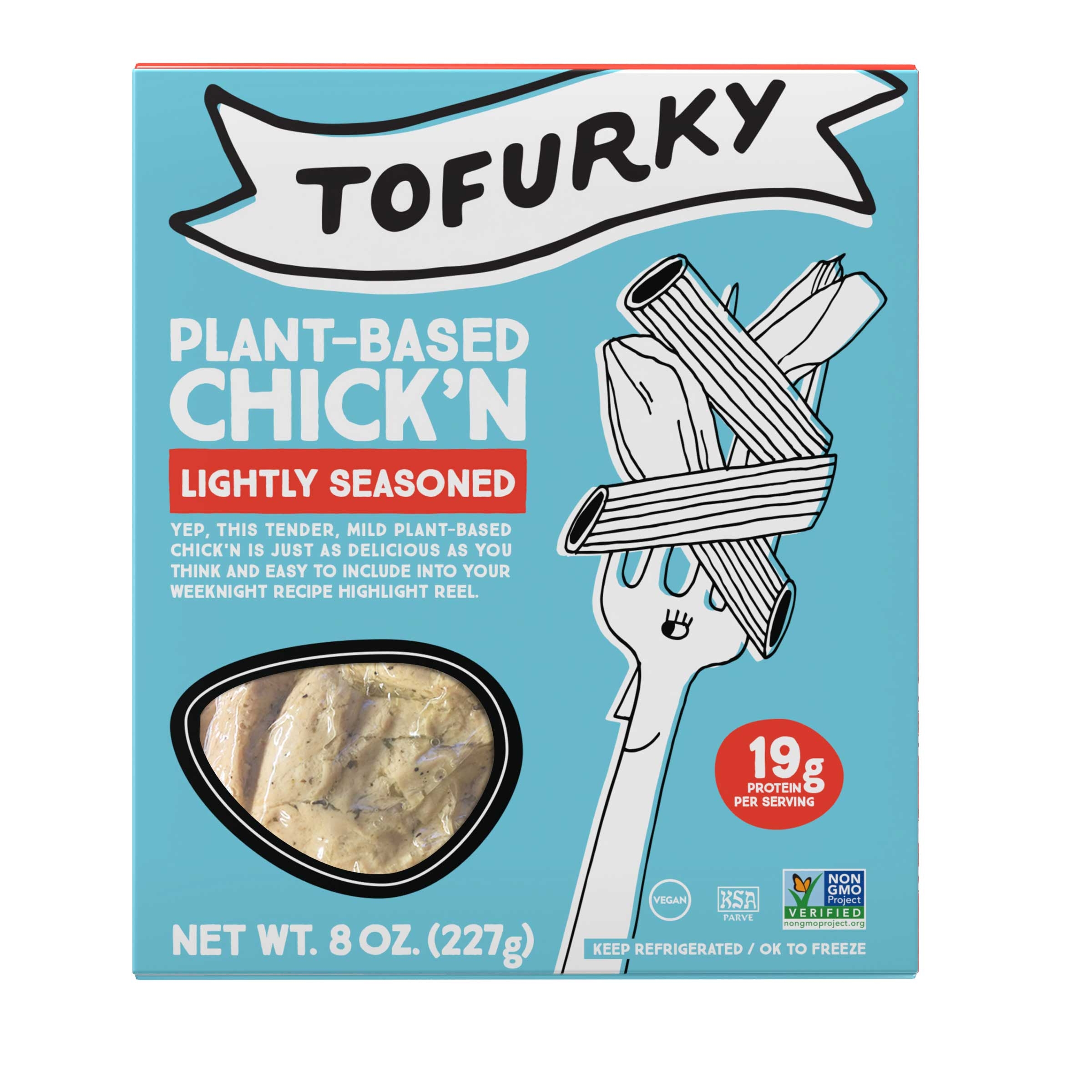 Tofurky Lightly Seasoned Chicken, 8 Ounce -- 5 per case