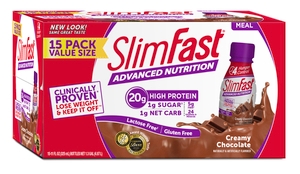 Slimfast Advanced Chocolate Milk, 11 Fluid Ounce -- 15 per case.
