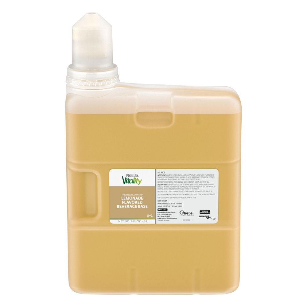 Nestle Vitality Lemonade Concentrate Beverage Base, 3 Liter -- 3 per case
