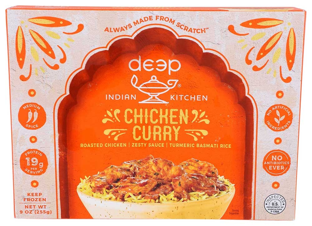Deep Indian Kitchen Chicken Curry with Seasoned Basmati Rice, 9 Ounce -- 12 per case