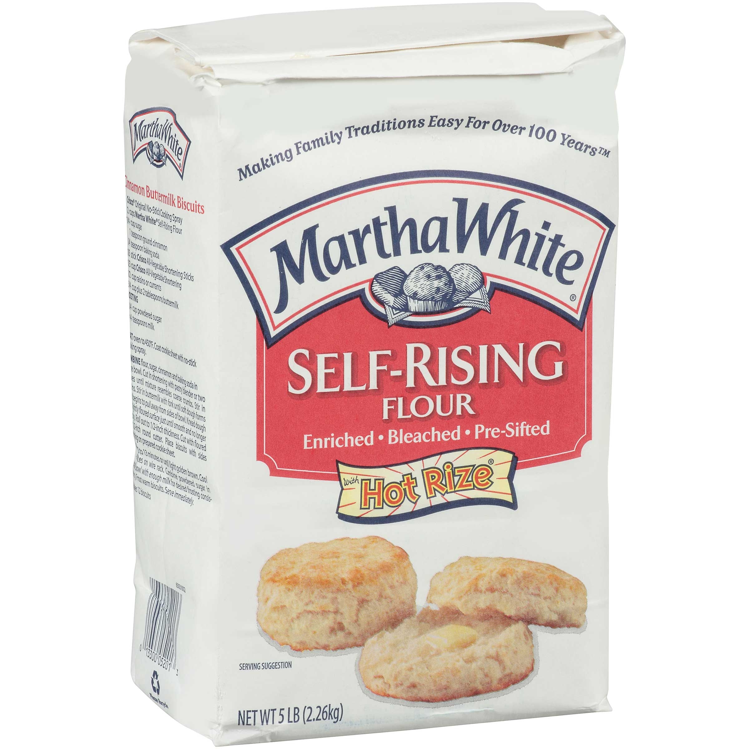 Martha White Self Rising Flour, 5 Pound -- 8 per case.